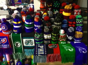 Knit Scarves and Beanies