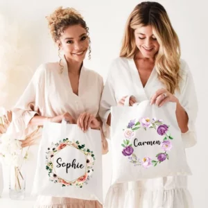 Custom Wedding Tote Bags